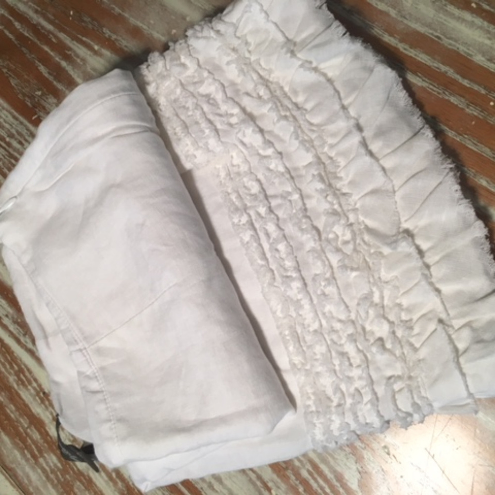 Tommy Bahama Fringed Linen Skirt
